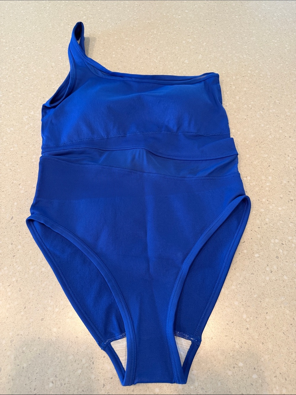 One-Shoulder Royal Blue Women’s Swimsuit